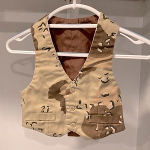 Vintage Handmade Desert Storm Camo Vest